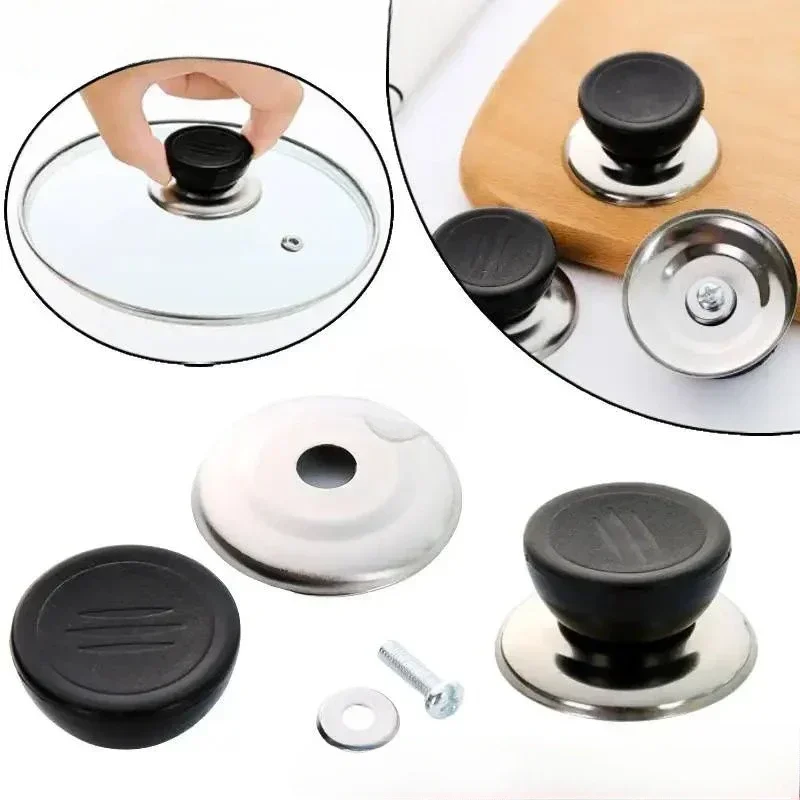 1pcs Universal Pot Lid Handle Knob Pan Lid Holding Handle Kitchen Cookware Lid Replacement Knob Heat-Resistant Pot Pan Lids