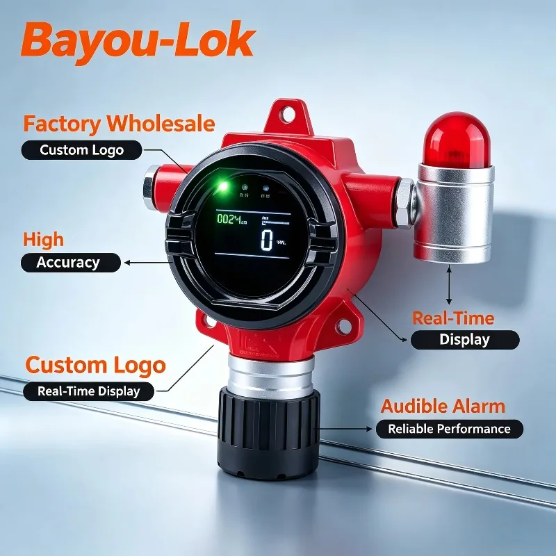 Industrial Dust Detector Real Time Dust Concentration Monitor Alarm High Accuracy 1 Year Factory Workshop Baghouse Filtration