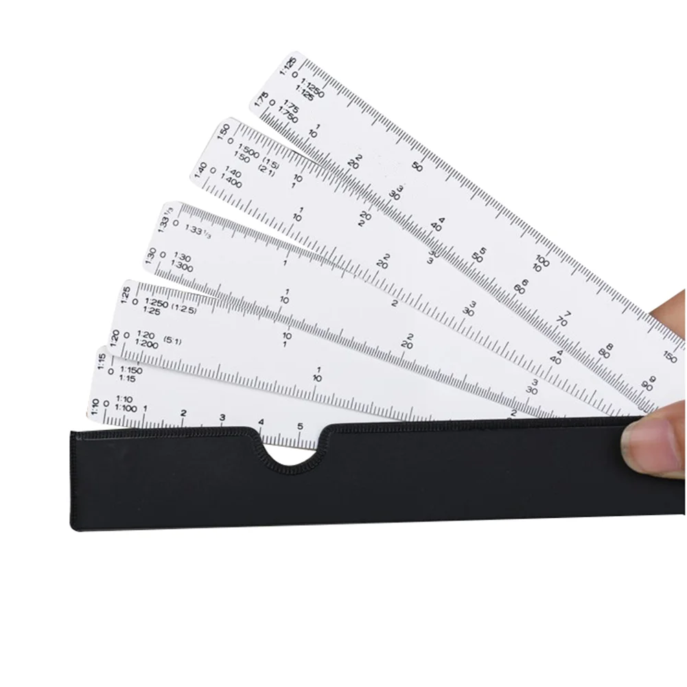 Shape Scale Ruler Foldable Ruler Rulers Scale Tools With 5 Blades Engineering Multifunctional Shape Top-quality