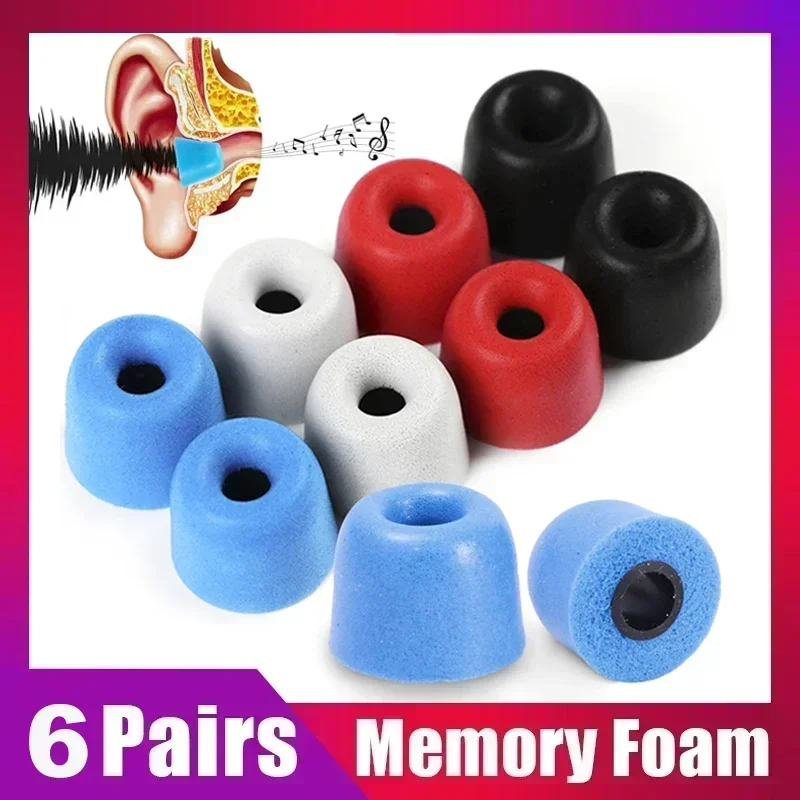 

Soft Memory Foam Earphone Tip Noise Isolating Comfortble Memory Foam Ear Tips Ear Pads Earbuds for In-Earphone 4.5mm Universal