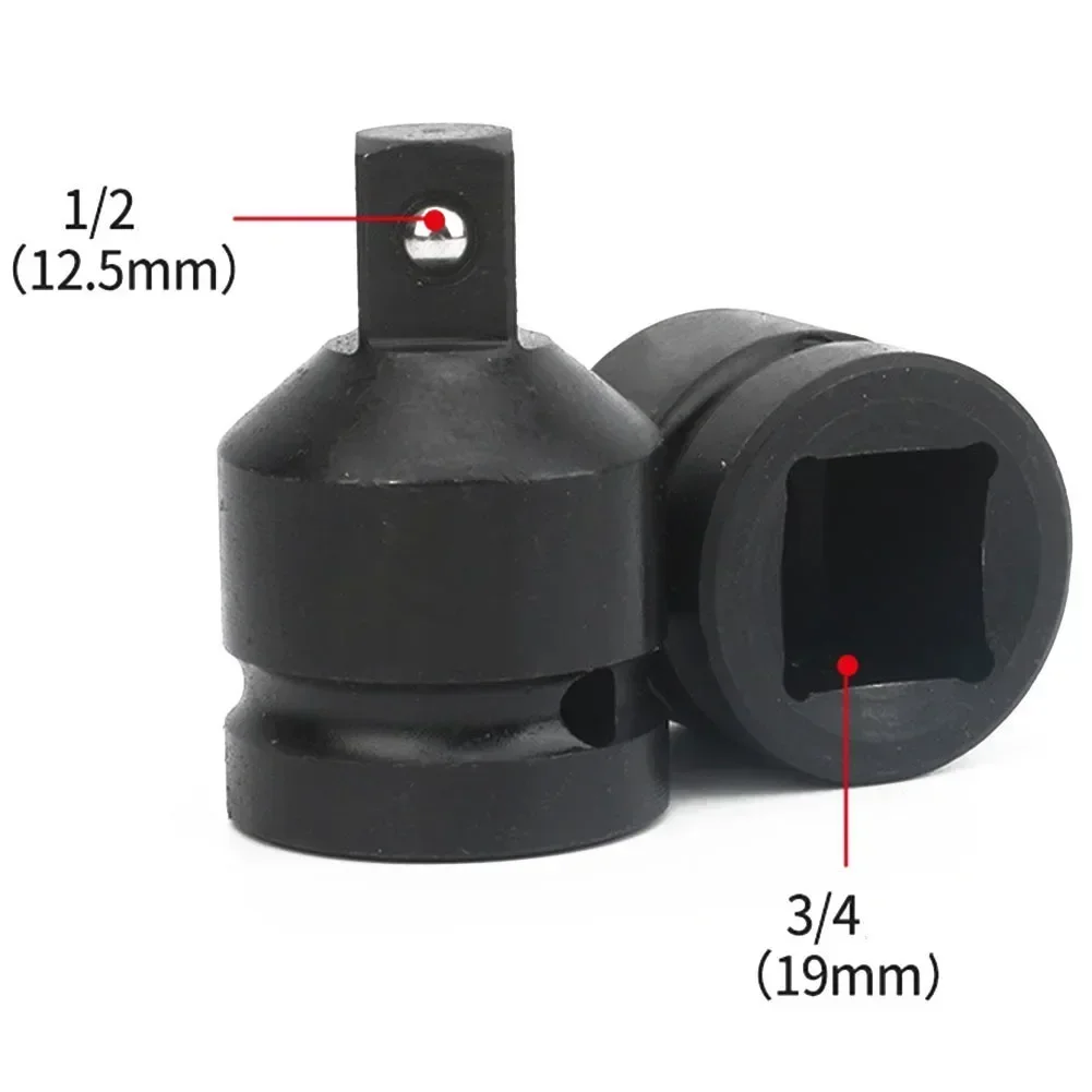 1PC Socket Convertor Adaptor Black Variable Diameter Sleeve Square Sleeve Conversion Flying Head Adapter 1/2 3/8 1/4 Tool Set