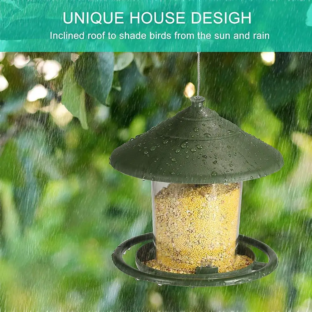 【 Ready Stock 】 Automatic Bird  Feeder Outdoor Hanging Bird Feeder For Outdoor Garden Yard Decoration