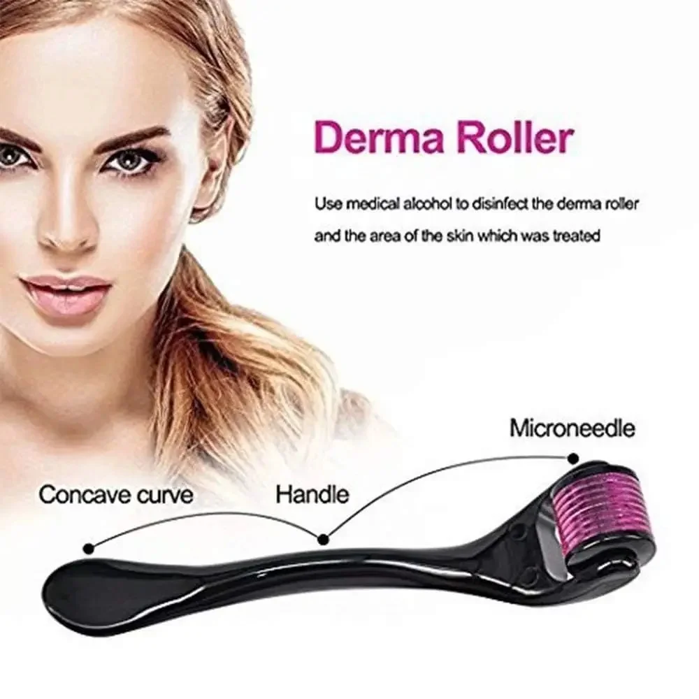 540 Needles for Facial Body Hair Growth Derma Roller for Skin Beard 0.2mm 0.25mm 0.3mm Needle Micro Face Roll Tool
