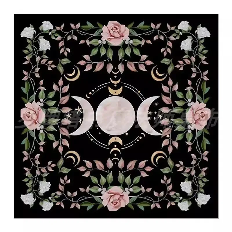 VIKAMA Tarot Altar Cloth Wheel of the Year Goddess Divination Mat Reading Wicca Witchcraft Spiritual Ritual