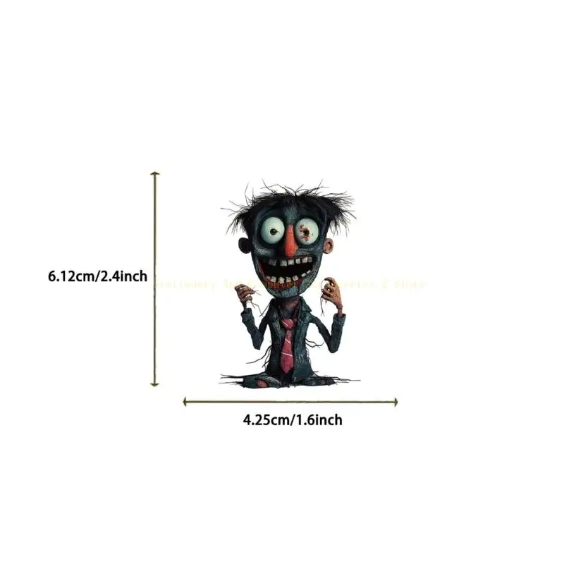 50Piece Horror Themed Stickers For Tablets Skin Decoration Reusable PVC Material Safe For Kids Use