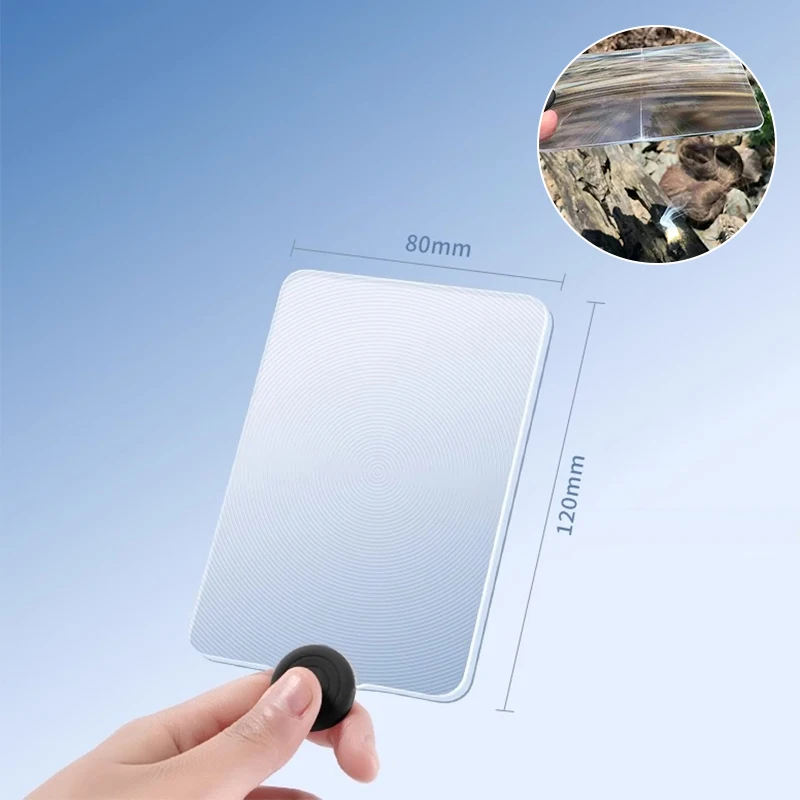 Magnifying Glass Card Fire Starter, Outdoor Solar Igniter, Fresnel Solar Concentrator, Picnic Ignition Tools Survival Multitools