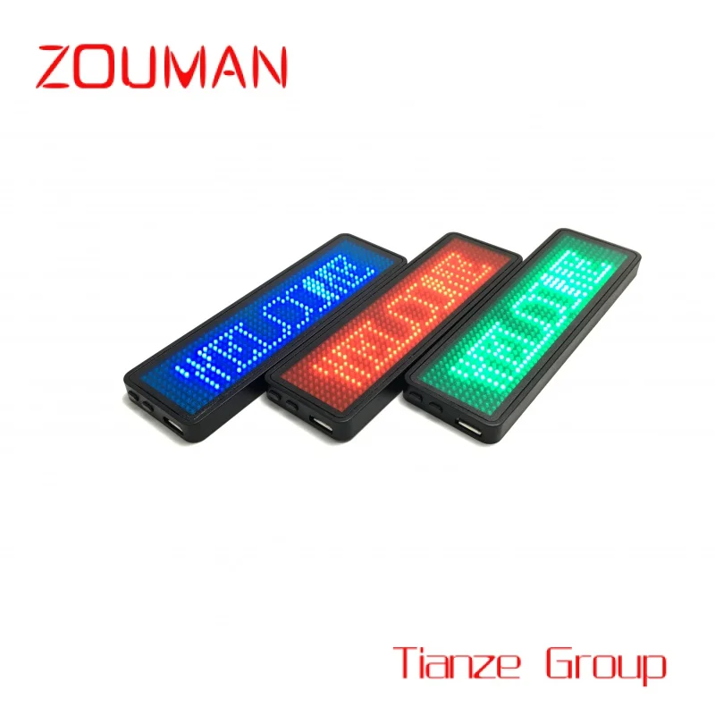 Custom , new led name tag for mini led signs Electronic badges