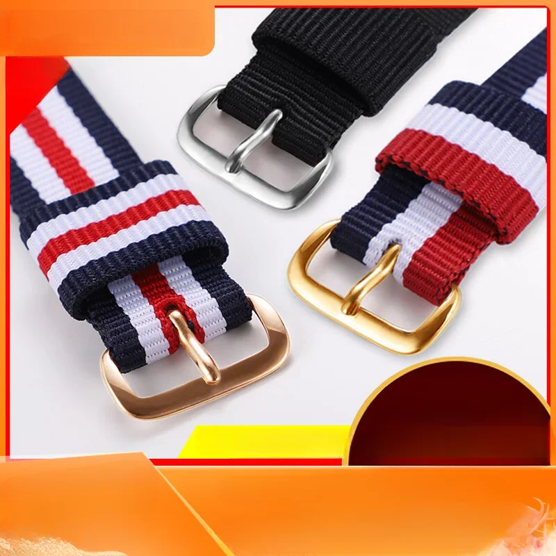 16 18 20 22mm reemplazar muñeca para DW correa de reloj de nailon hombres mujeres Daniel lona Wellington Fila pulsera de reloj Original correas de reloj