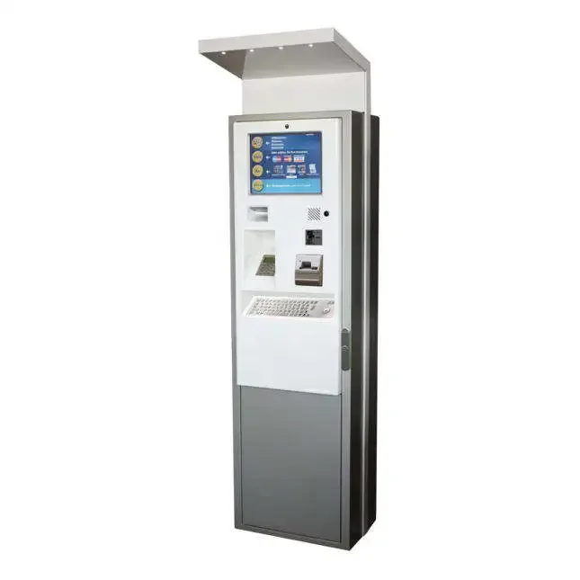 Kiosque d'écran tactile de station/kiosque de paiement de service libre de dépôt/machine de billets de stationnement