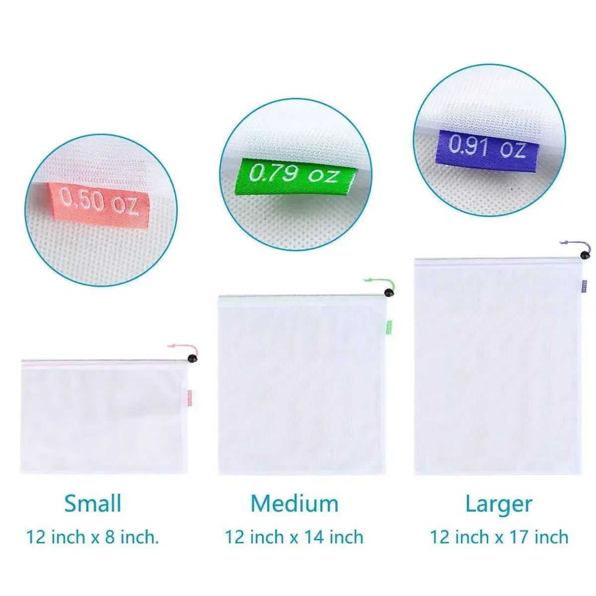 Tas Belanja Dapat Dicuci Tembus Pandang Penyimpanan Sayuran Buah Set Tas Produksi Jaring Katun Organik Dapat Digunakan Kembali Ramah Lingkungan