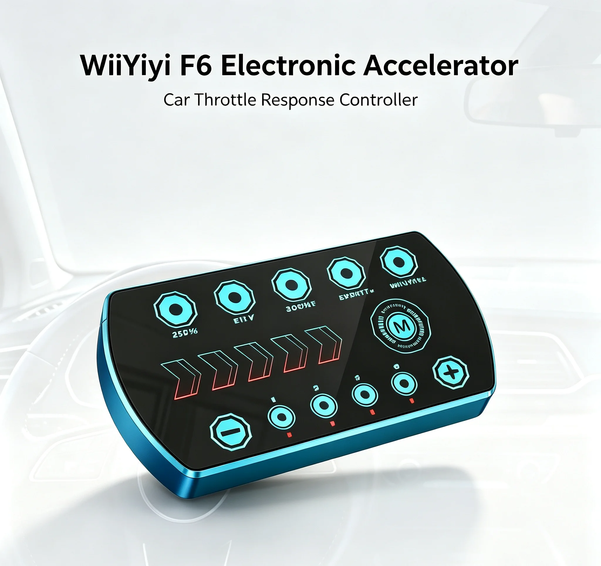 WiiYii F6 New Version Electronic Accelerator Auto Meter Car Throttle Response Controller Wired Connection Easy Installation Plug