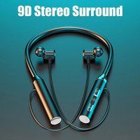 9D Bluetooth Earphones Wireless Headphones Magnetic Sport Neckband Neck-hanging TWS Earbuds Wireless Blutooth Headset with Mic