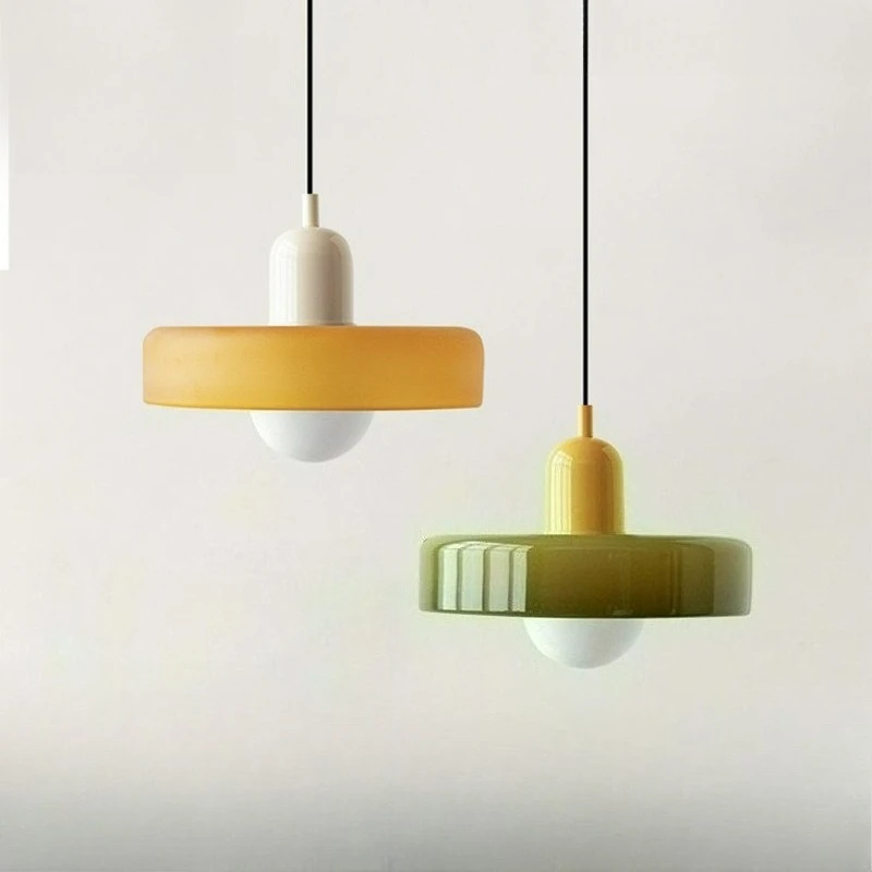 Nordic Glass Bauhaus Dining Room Chandelier Living Room Bedroom Bar Retro Coffee shop Decoration Chandelier Lighting Fixtures