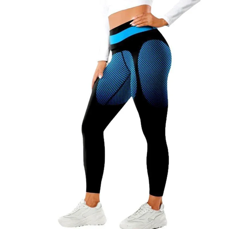 New Yoga Pants Women's Tight-Fitting High-Waist-Lifting Quick-Drying Leggings Women's Sexy Sports And Fitness Yoga Wear