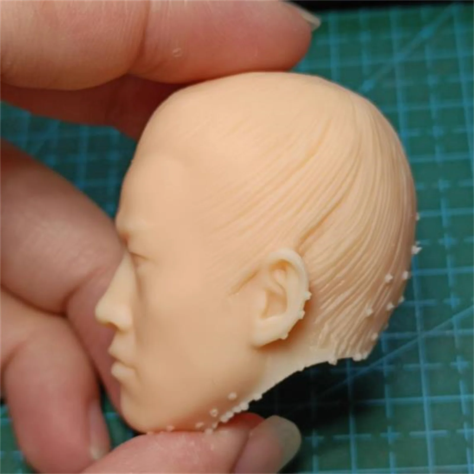 Damska głowa rzeźbiona, starożytny Trójcień, Lu Bu, model 3D w skali 1/6, rzeźba żołnierza, anime, pasuje do figurek akcji 12-calowych.