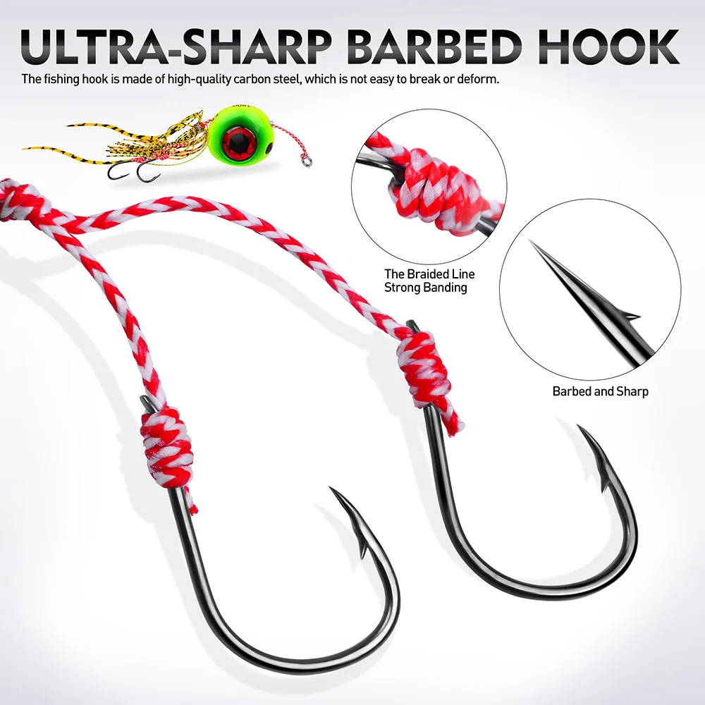 PROBEROS Meeresfischerei-Jigs, 40g-180g Leuchtende Metall-Jigs, Leuchtende Tiefsee-Offshore-Trolling-Rigs, Jig-Angelköder – Detail 6