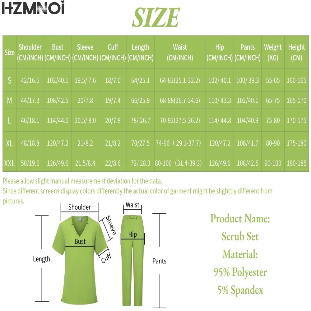 Seragam Kecantikan Kualitas Tinggi Wanita Diskon Besar Seragam Rumah Sakit Grosir Celana Atas Saku Set Scrub Seragam Perawat Medis