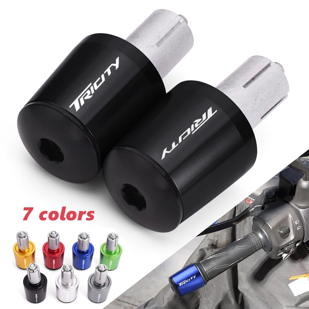 CNC Motorcycle Handlebar Ends Moto Handle Bar Grips Plugs Caps For Yamaha Tricity 125 155 300 2018 2019 2020 2021 Accessories