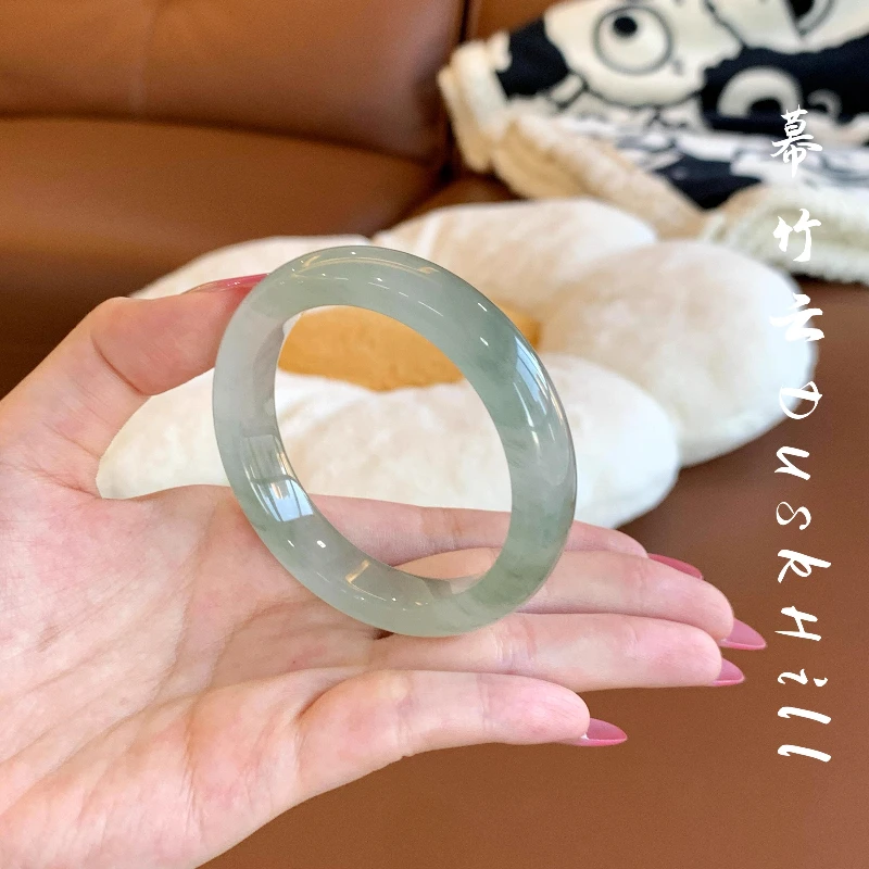 

HQ Ice-clear Jadeite Bracelets for Women Golden Silk Jade Bangles Natural Gemstone Chinese Bracelet Luxury Amulets Jewelry Gift