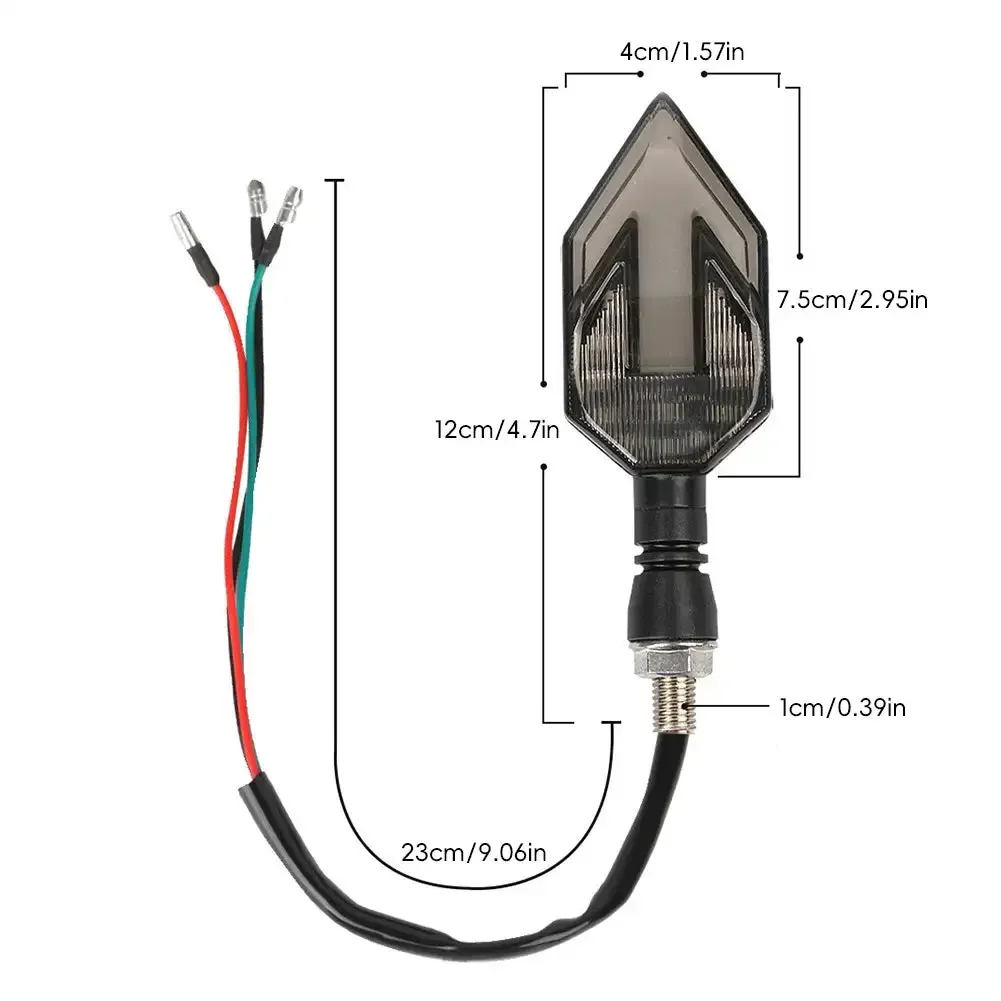 Lampu sein motor Universal, lampu sein sepeda motor Universal, indikator lampu belakang sepeda motor Super terang, aksesori lampu kilat