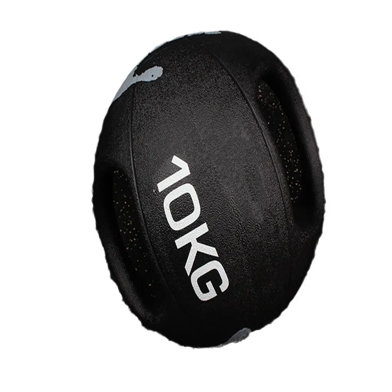

Binaural medicine ball Rubber solid medicine ball Double handle medicine ball Private training
