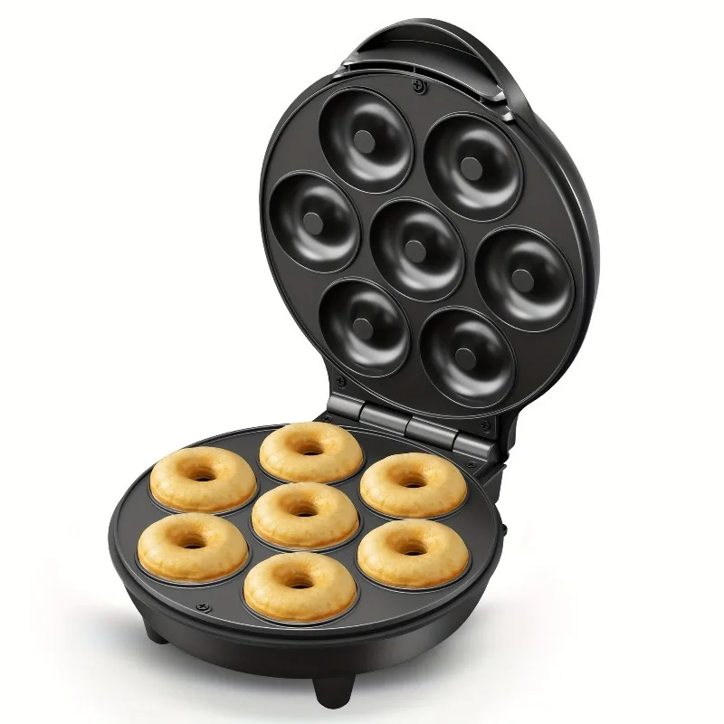 

1Pcs Mini Donut Waffle Cake Maker 7 Slots Home Baking Cake Machine