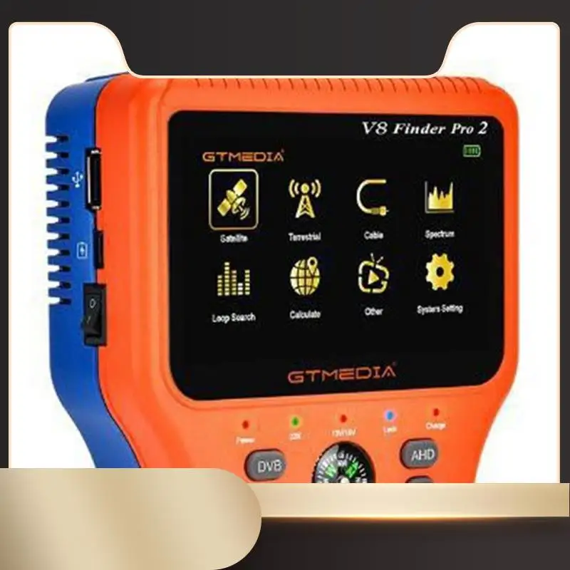 

GTMEDIA V8 Finder PRO 2 Satellite Signal Finder DVB-S2 DVB-T2 DVB-C Freesat H.265 Meter Durable Easy Install Easy To Use US PLUG