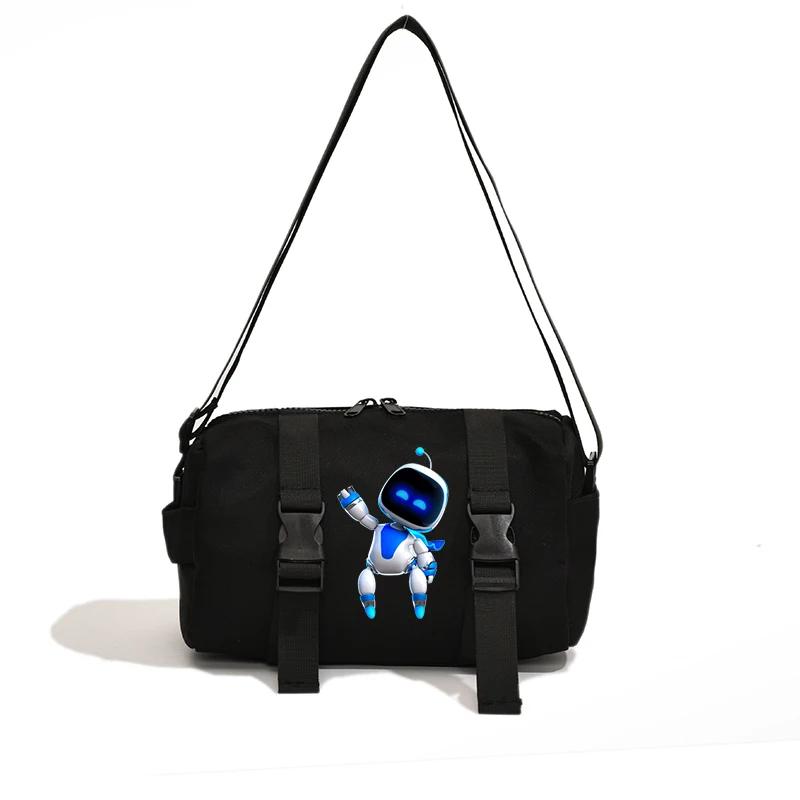 Astro Bot Shoulder Bag Boy Girl Anime Cartoon Crossbody Bag Outdoor Sports Gym Handbag Camping Large Capacity Luggage Travel Bag