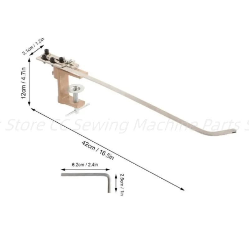 COVERED SEAM Quilting Guide Bar French Seam Guider/Rule for 1-needle Indutrial Lockstitch Sewing Machine/Industrial Flat Car