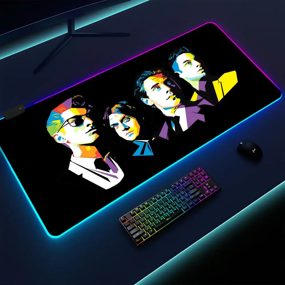 

Arctic Monkeys Mouse Pad Gaming mat, LED lighted, non-slip base, waterproof, large deskpad, soft surface