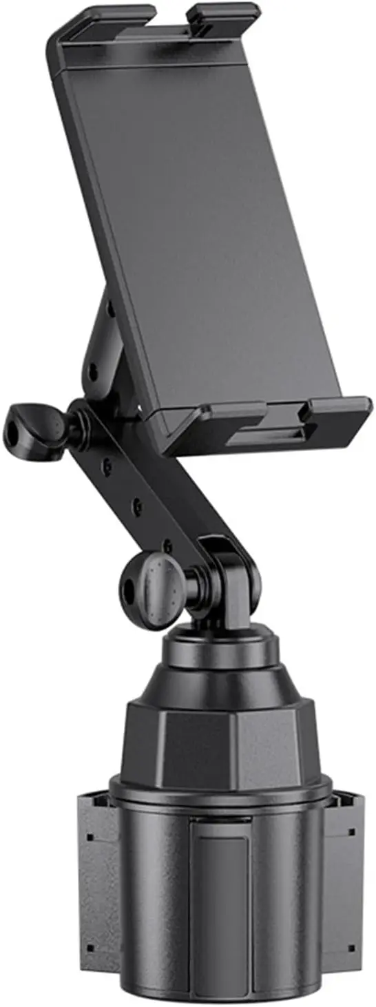 Universals Car Cup Holder Mount for Tablets and Phones with 360 Degree Rotation and Adjustable Viewing Angled