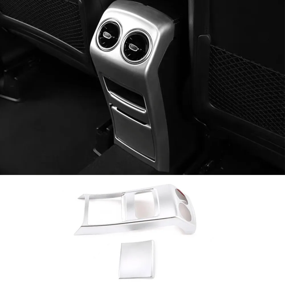 

For Mercedes Benz B GLA GLB Class W247 H247 X247 Car Center Armrest Box Rear AC Outlet Vent Frame Cover Trim Anti Kick Plate