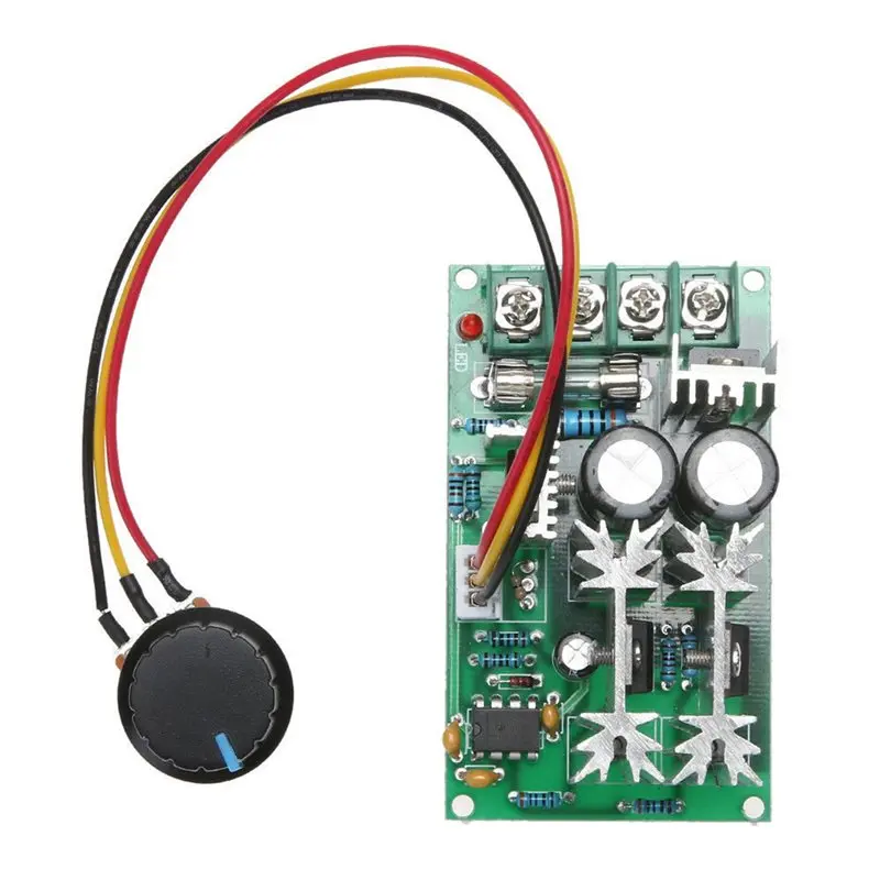 ABJI-10X 20A PWM DC Motor Speed Controller 12V 24V 36V 48V With Potentiometer Knob Switch