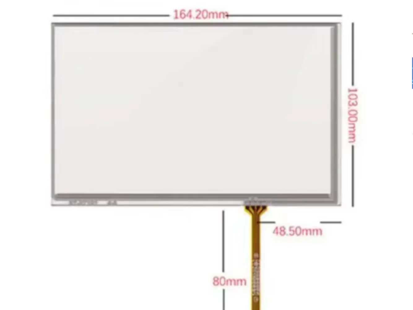 

164.2*103mm new 7.1 inch touch panel AT070TN83 V.1 MCU development board LCD screen ST-07101