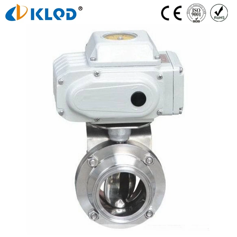 

Factory in Ningbo Electric Stainless Steel Butterfly Valve for Sanitary