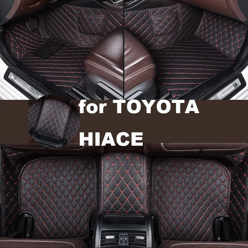 Car Floor Mats for TOYOTA HIACE 2seat	2005-2018  Accessories Customized Auto Carpets