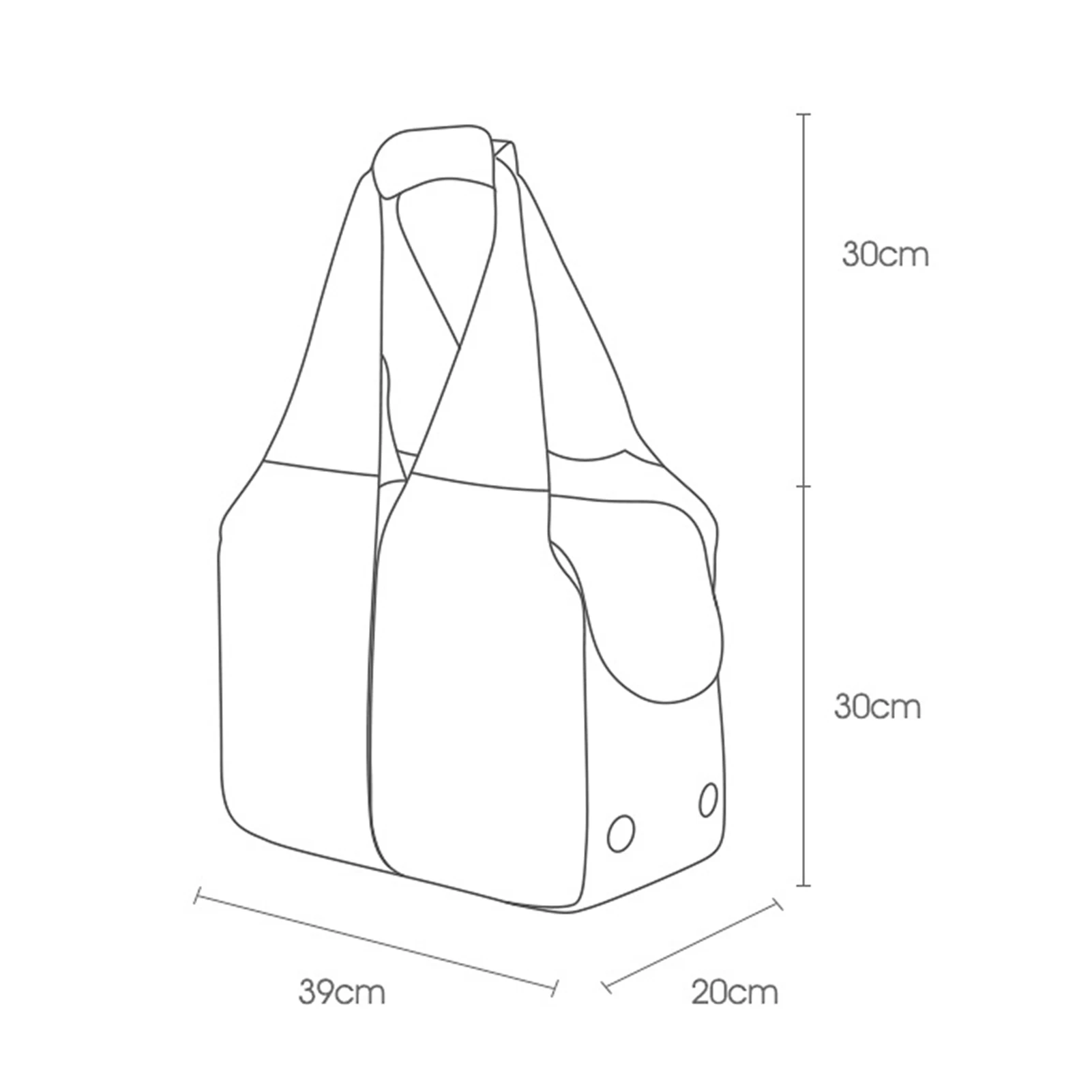 Portable Cat Bag Breathable Pet Bag Outing Shoulder Bag Winter Warm Pet Carrier Comfortable Ventilation for Small Dogs and Cats