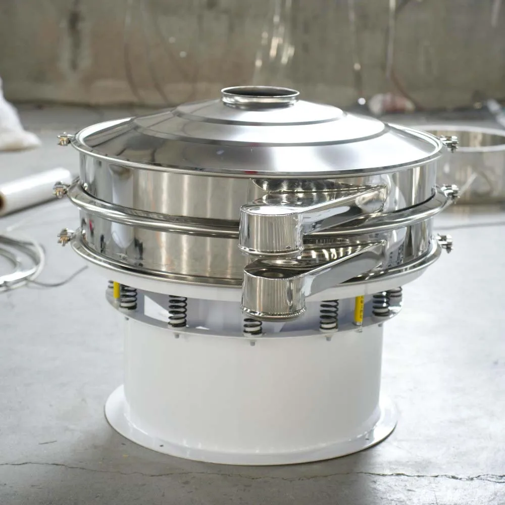 Contact Part Stainless Steel Rotary Vibrating Screen Vibration Sieve High Efficiency Vibro Filter Screening Machine for Spice
