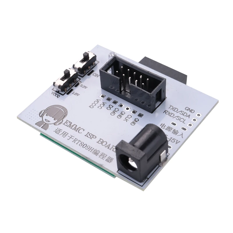 EMMC ISP Board EMMC For RT809H Programmer EMMC Adapter Test Clip Fast Writing Reading Speed Calculator Chips