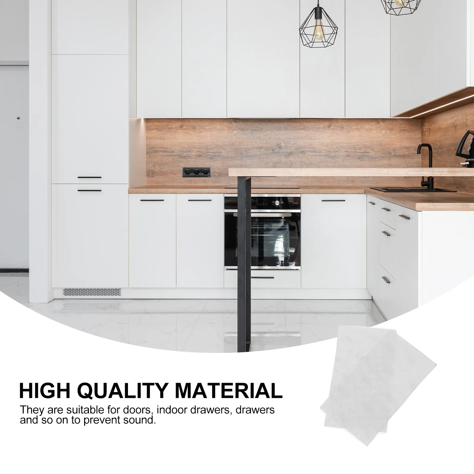 

100pcs Silicone Door Pads Anti-Collision Shockproof Cabinet Bumpers For Drawer Door Buffering Desktop Protection Cabinet Pads