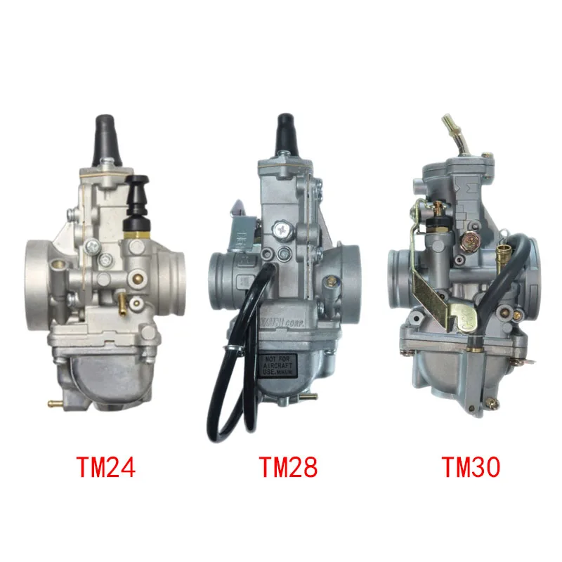 مكربن الدراجة النارية لـ Mikuni TM24 TM28 TM30 TM TMX 50-650cc CR250 KX125 KX150 محرك رباعي الأشواط