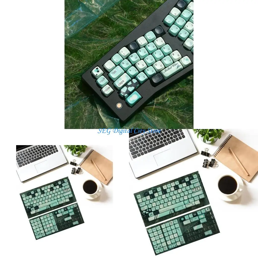 

U75B 131Keys PBT MOA Profile Keycaps Set Fantasy Summer Theme for GMK67 81 104 108 Mechanical Keyboards