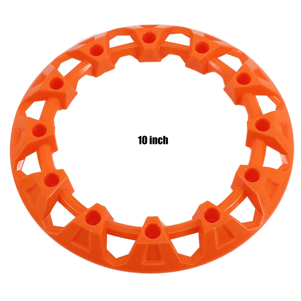 2Pcs 10-inch ATV Wheel Trim Hub Protection Decor Rim Cap Universal Vehicle All Terrain Wheel Plastic Cover Fit For 10 inch Tires