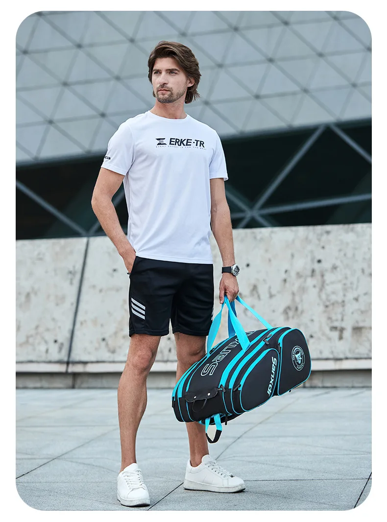 2026 SANXDI Pickleball Rucksack Unisex Versitle Tennisschläger Tasche Große Kapazität Schuhe Fach Pickleball Schläger Reisetasche – Detail 11