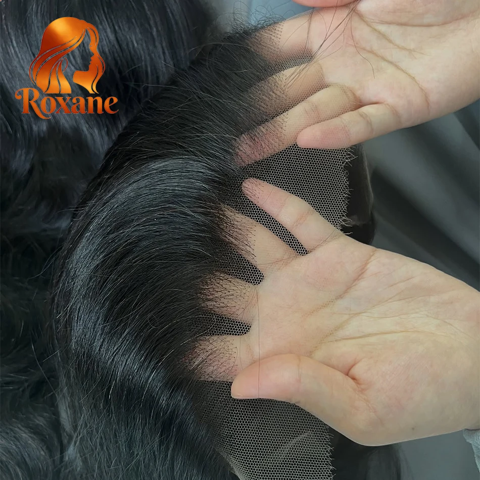 

Парик из натуральных волос Roxane Bone Straight 13x6 HD Lace Frontal, 220% плотность, прозрачный кружевной фронтальный парик 13x4, 30-40 дюймов