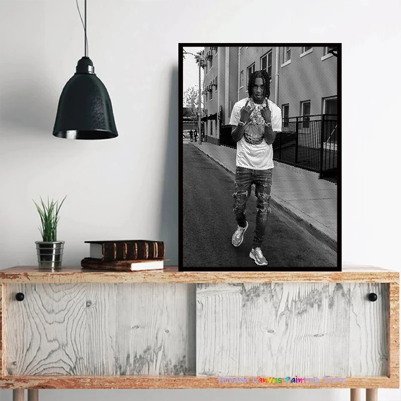 Polo G Hip Hop Rapper Music Star Portrait Poster Prints Wall Art Canvas Painting Pictures Gift for Room Bedroom Home Decor
