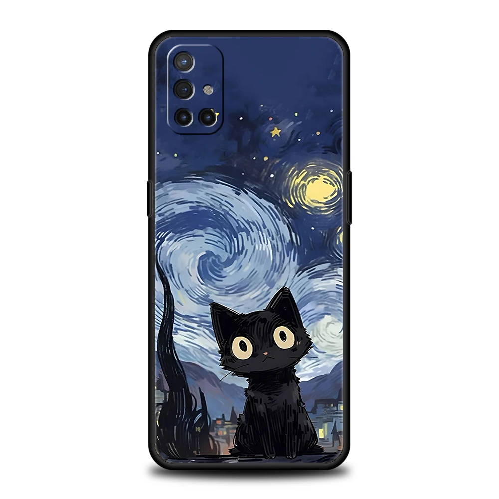 Cute Detection Cat Phone Case for Oneplus 11 10T Nord N100 N10 10 7 8 9 9R 7T 8T N200 CE 2 9RT Pro 5G Silicone Cover Shell Capas