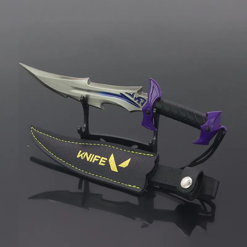 Valorant Weapon 18cm Melee Reaver Knife Metal Reaver Collection Not Sharpened Game Peripheral Samurai Model Keychain Gift Toy