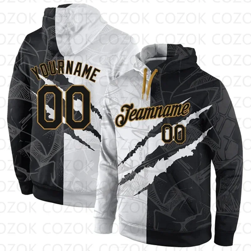 

Customized Hoodie Claw mark pattern Jersey 3D Printed Unisex Pullovers Hoodie Casual Sweatshirts