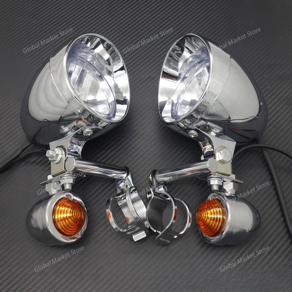 

The motorcycle cruise for Prince American modified with front fog lights turn signals, left and right lights, and general lights